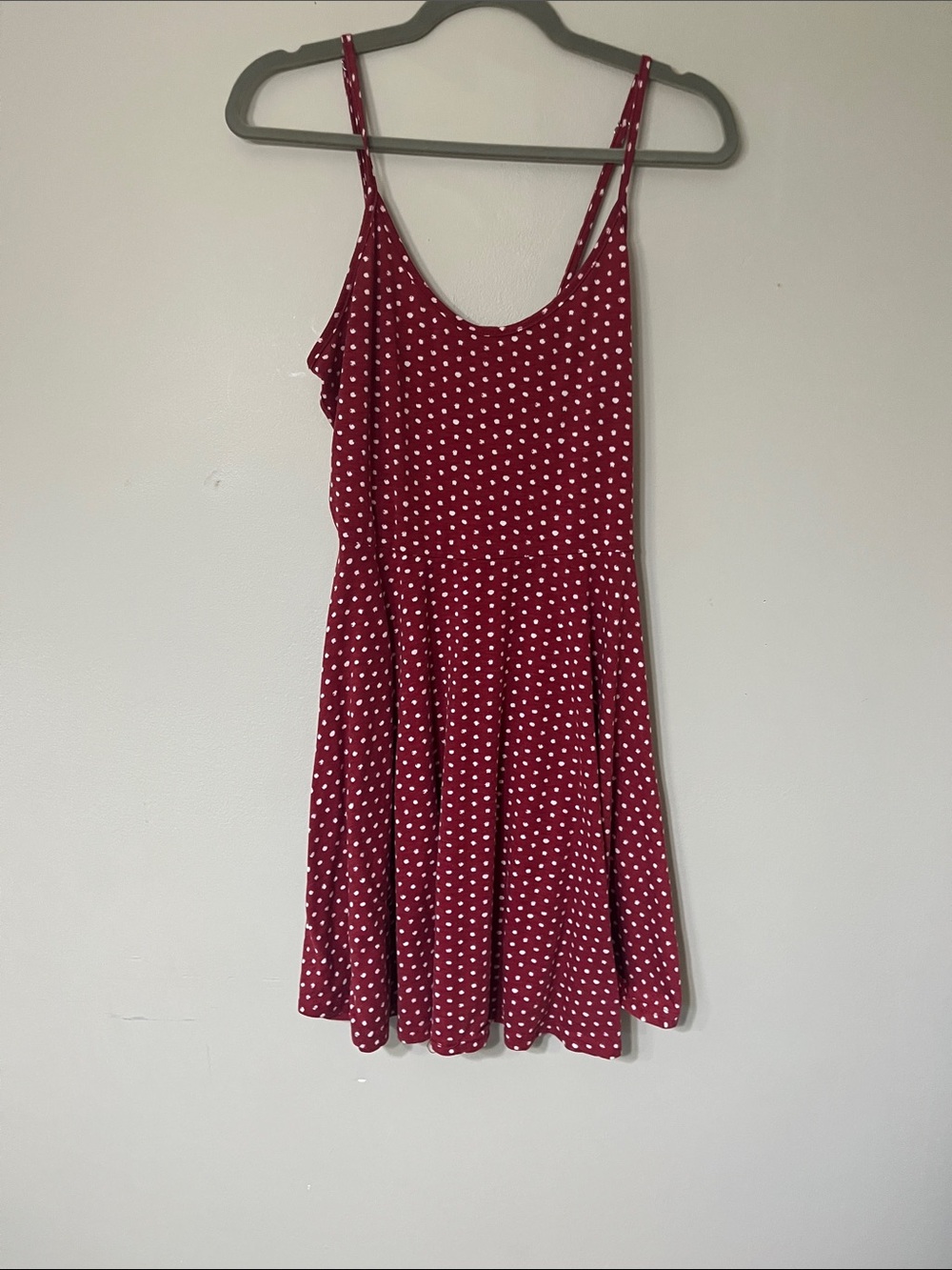 Acevog Red Polka Dot Mini Dress